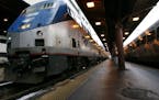 ** FILE ** In this Feb. 20, 2007, file photo, the Capitol Limited Amtrak train arrives in Washington from Chicago. President Obama's recovery plan inc
