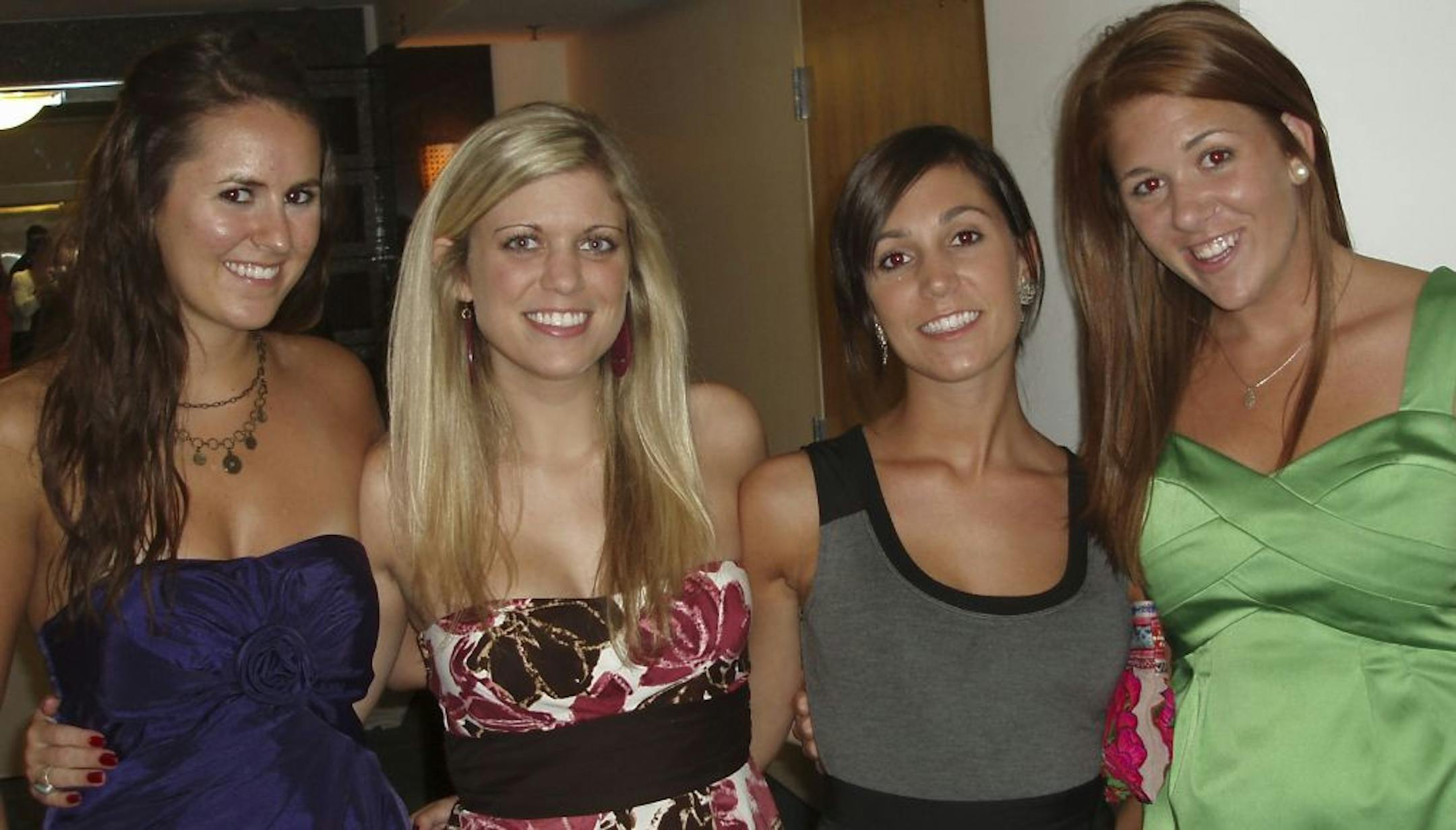 Cousins Sarah Ellsworth, Kelsey Lahr, Megan Treacy and Allie Springer.