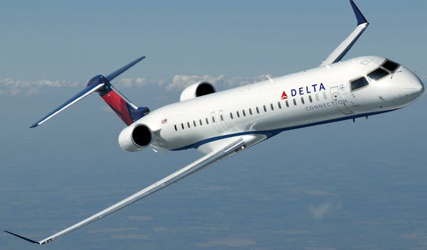 Delta CRJ-900 with new Pinnacle livery on the nose. Credit: Delta ORG XMIT: MIN1304041133465290