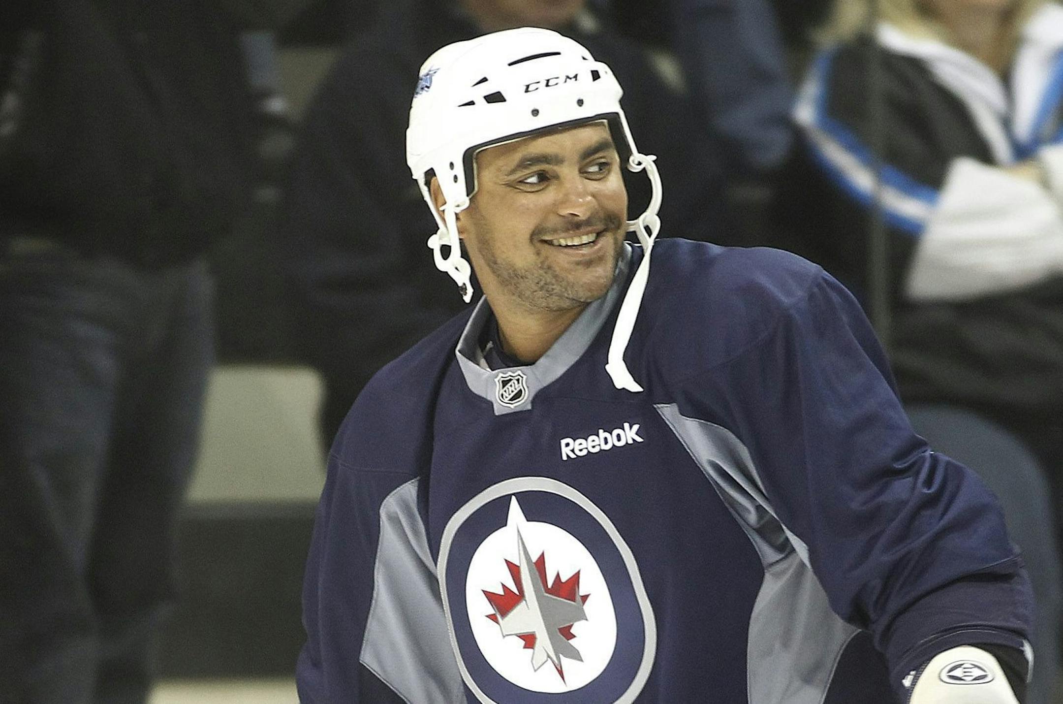 Winnipeg Jets defenseman Dustin Byfuglien