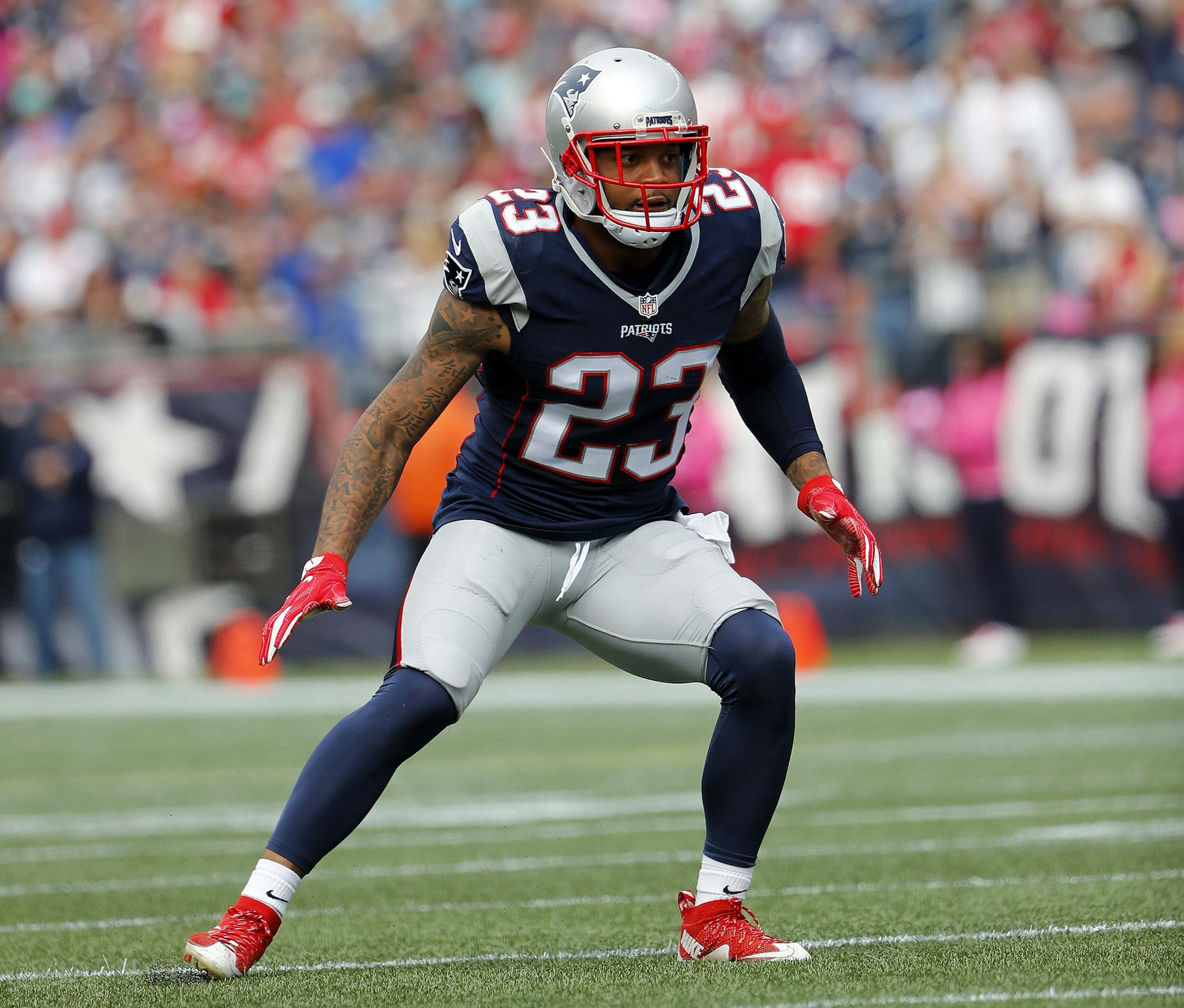 New England Patriots strong safety Patrick Chung during an NFL football game against the Cincinnati Bengals at Gillette Stadium in Foxborough, Mass. Sunday, oct. 16, 2016. (Winslow Townson/AP Images for Panini) ORG XMIT: FBO10