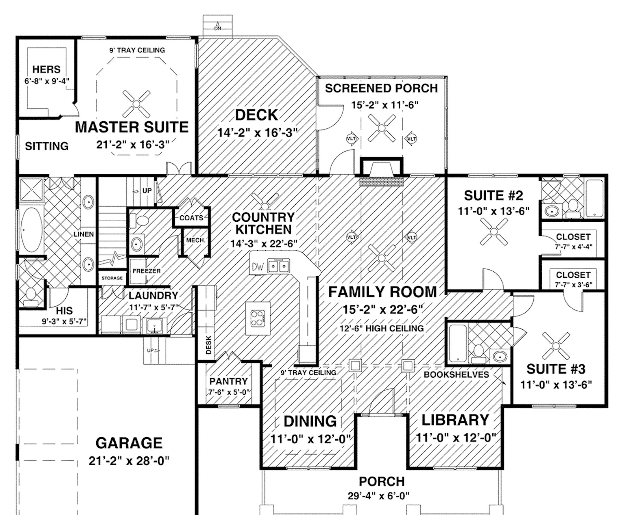 The ranch house has several bonus features on the inside and a country vibe on the outside.