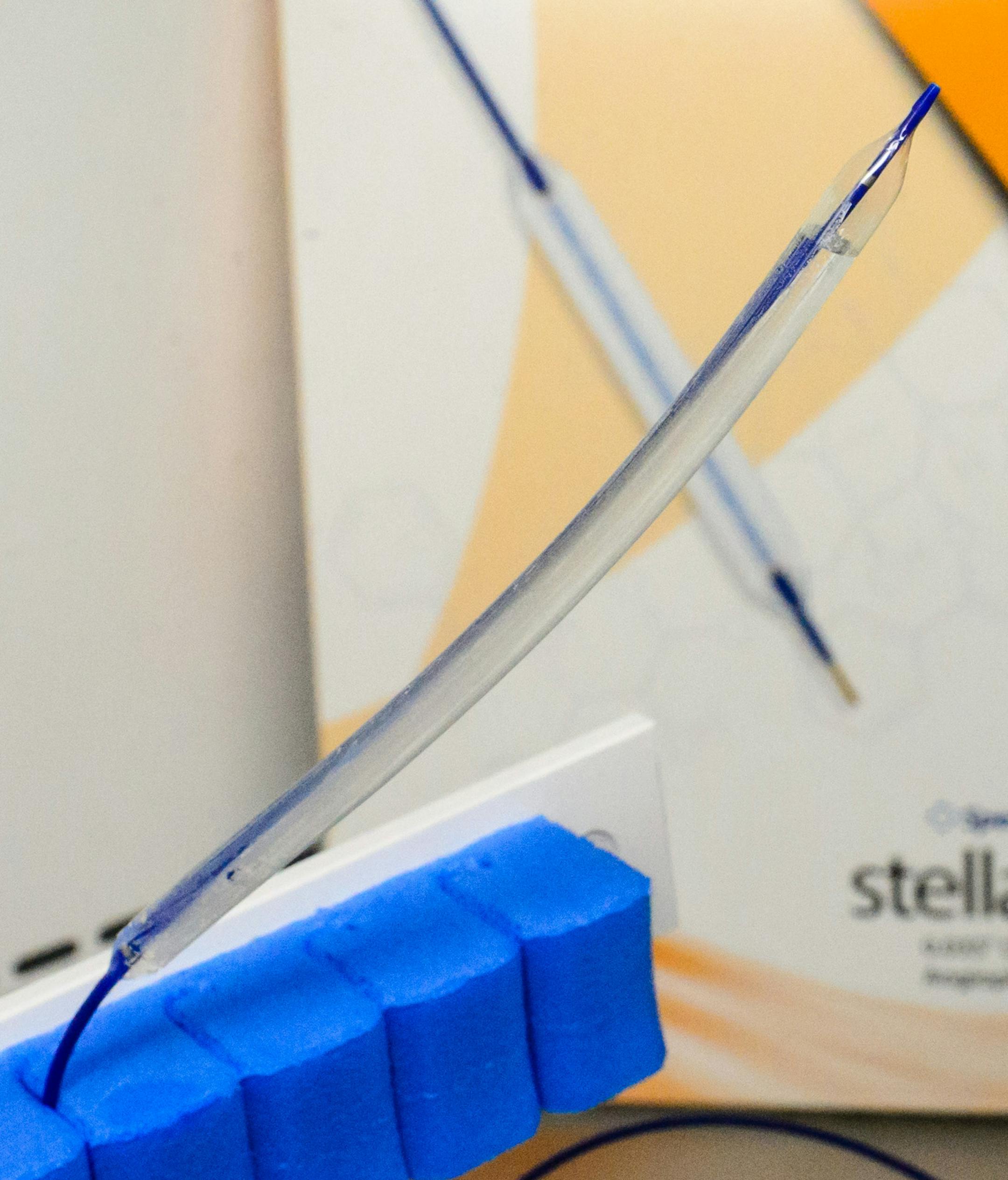 A demonstration of Stellarex, a drug coated balloon used to clear arterial blockages. ] GLEN STUBBE * gstubbe@startribune.com Tuesday September 15, 2015 A company called Spectranetics is opening a new medical device factory in Maple Grove to manufacture a device that Medtronic spun out to allay antitrust concerns from its Covidien acquisition. Spectranetics is a Colorado-based company, and it could have chosen to build these devices at their plant there, but they expaned in Maple Grove instead.