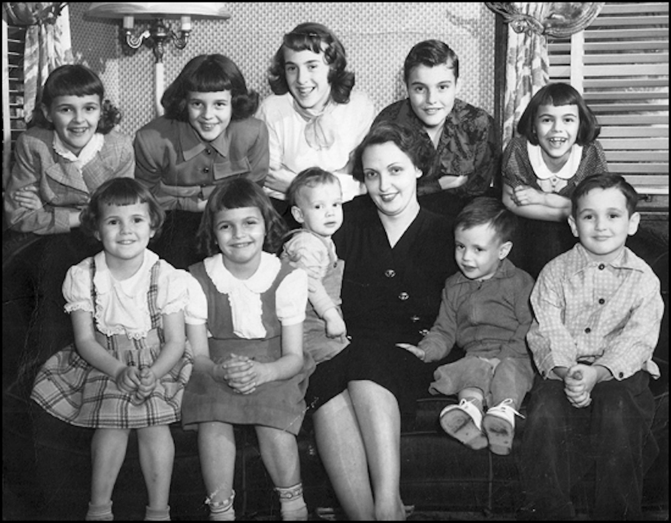 The Ralph and Betty McLellan family, 1950