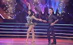 Suni Lee and Sasha Farber on “Dancing With the Stars.”