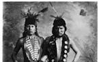 Black Elk and Elk at Buffalo Bill's Wild West Show in 1887