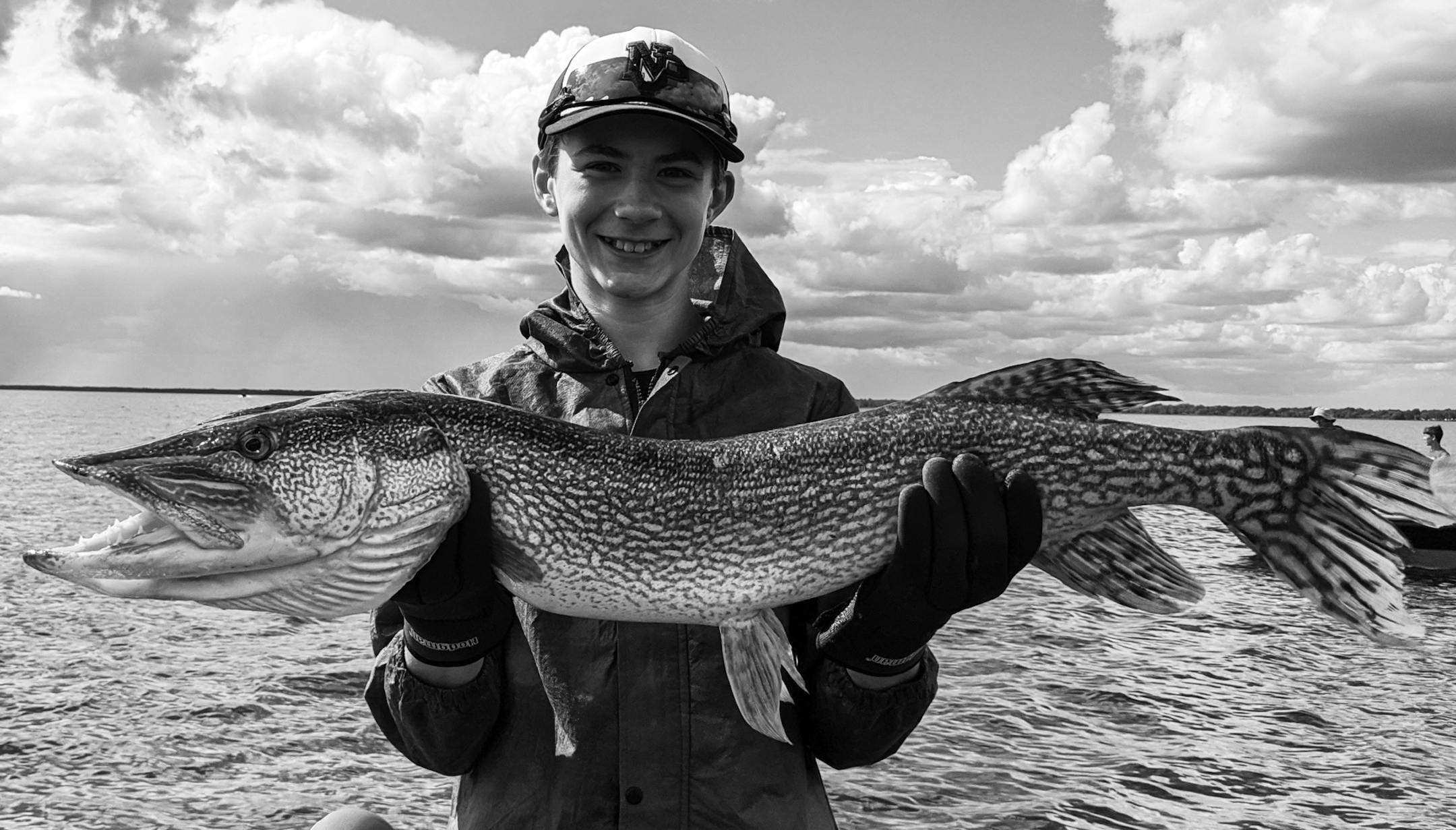 1FISH Wyatt Giesen, of New Prague, fishing Red Lake for the first time with his brother, father and grandfather, caught this 42.5-inch northern in June. It was released.