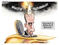 Sack cartoon: Trump and Stephen Miller