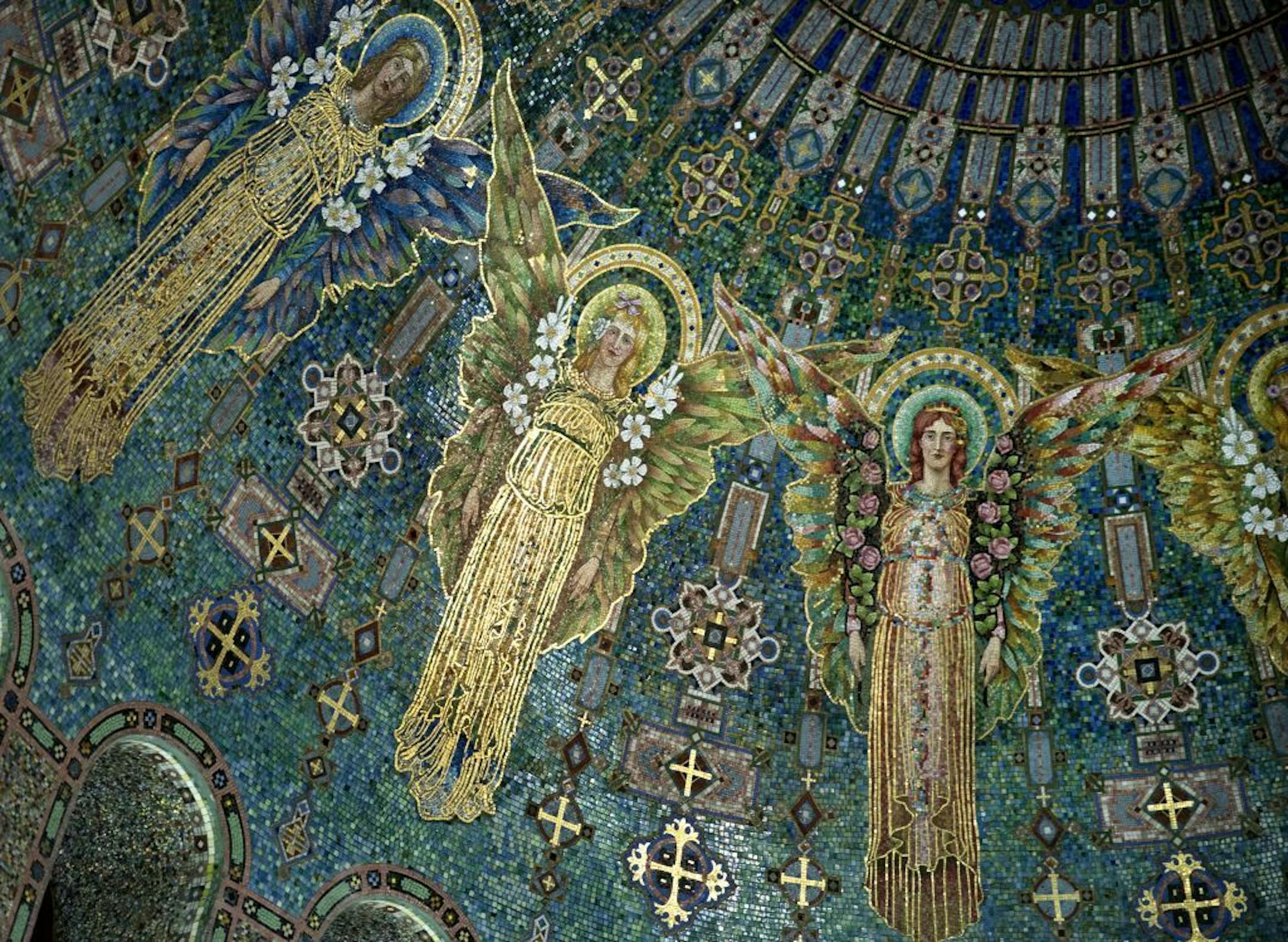 Cathy Wurzer loves cemeteries, especially Lakewood Cemetery in Minneapolis. She is most fond of the old Byzantine Chapel there, as she finds it peaceful and also a source of inspiration for the mosaic glass art work she creates.