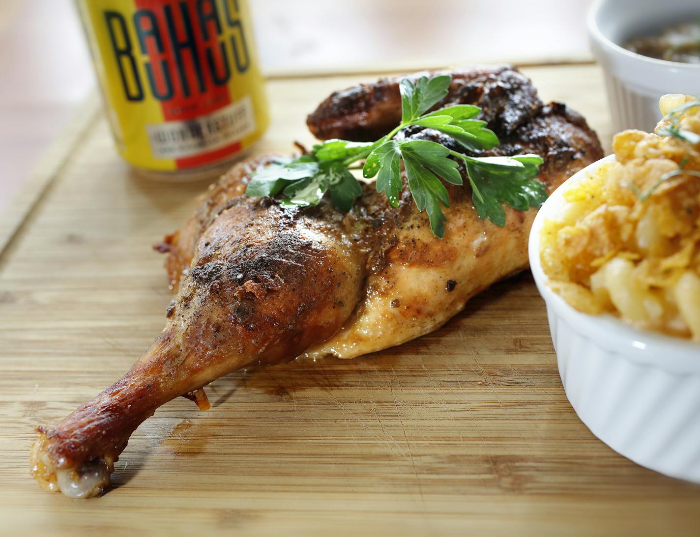 The Sheridan Room serves up Beer Can Chicken.