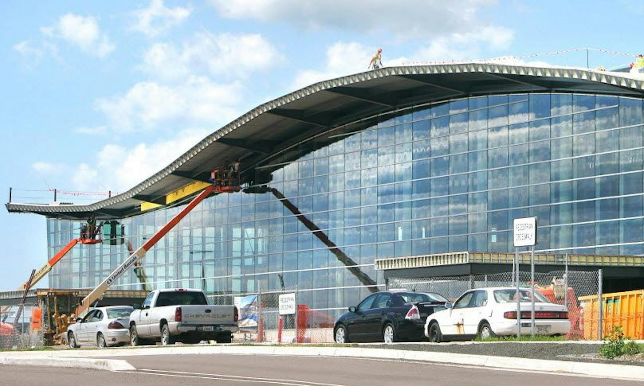 The new $78 million terminal at Duluth International Airport. Both Duluth and Hibbing officials hope to name their new terminals after late congressman Jim Oberstar.