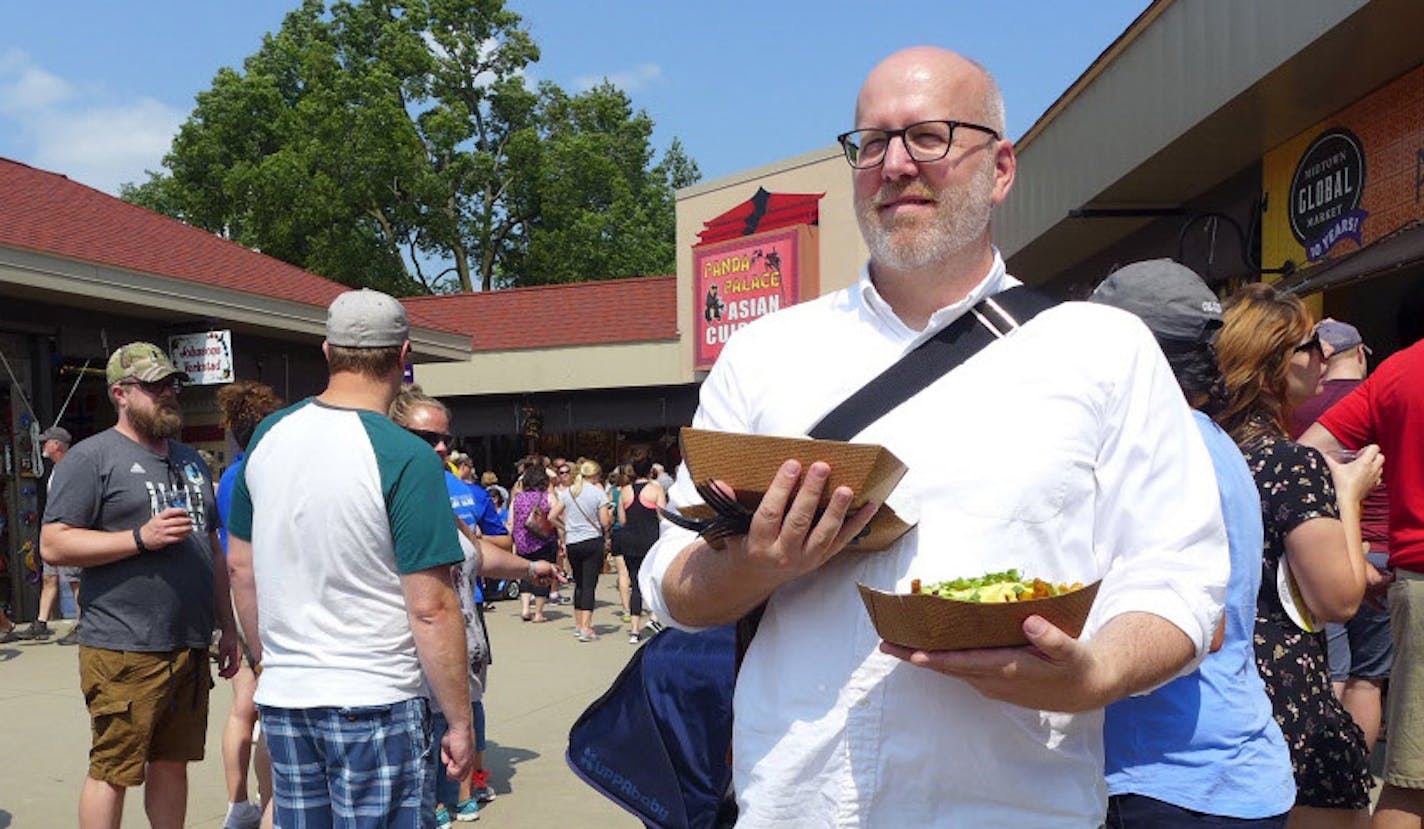 Each year since 1999, Star Tribune restaurant critic Rick Nelson has tried the new foods on the first day of the Minnesota State Fair. Nelson photographs the items and keeps an alphabetical list of the vendors and restaurants, along with descriptions.