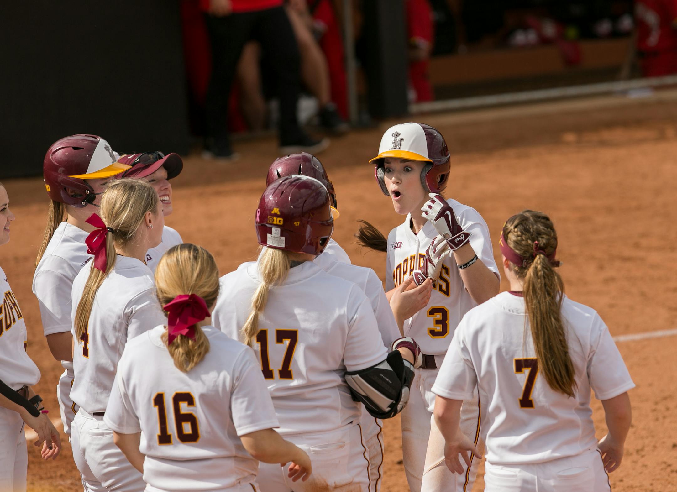 MaKenna Partain, Gophers softball. Photo courtesy of the U of M