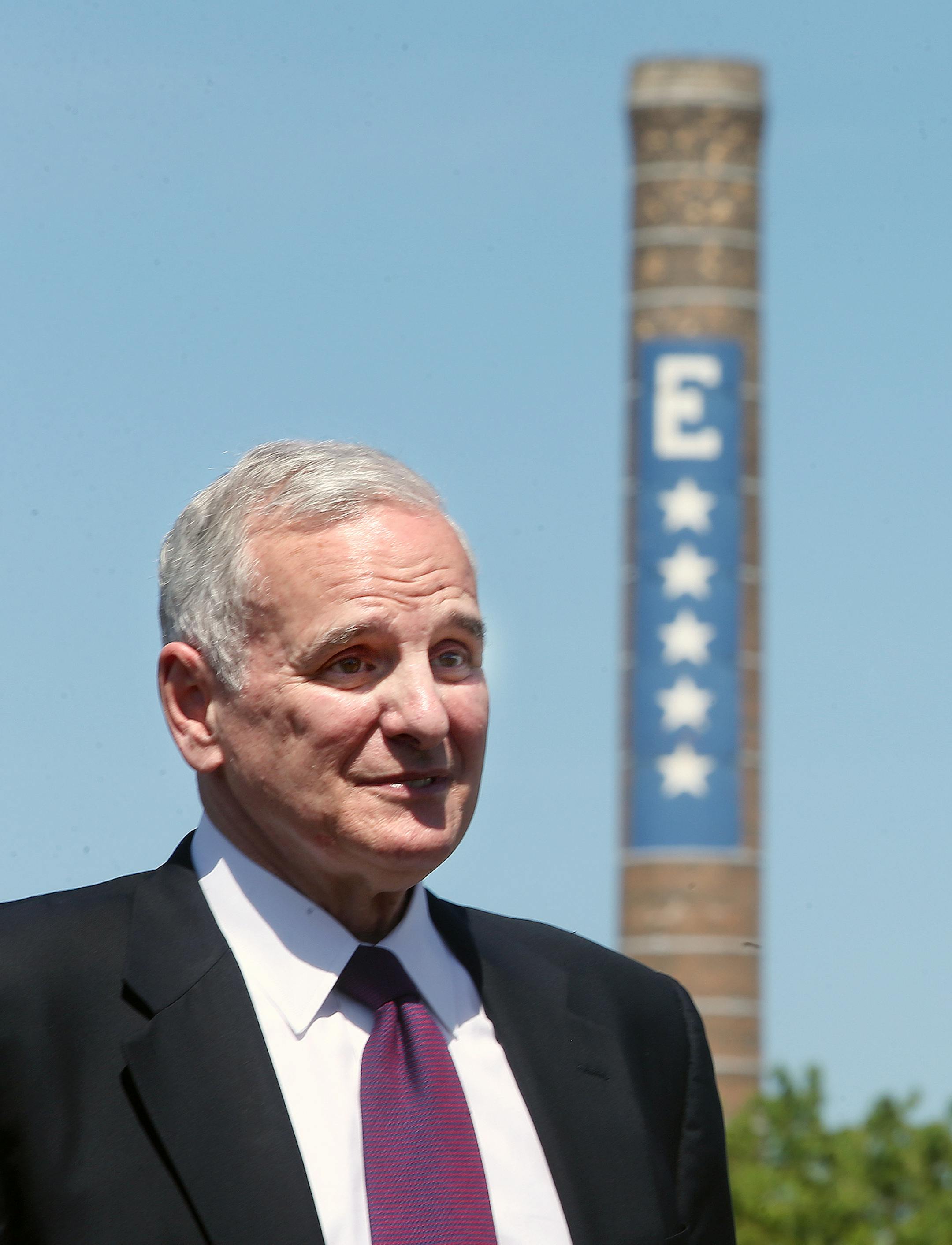 Govenor Mark Dayton attended a groundbreaking for Northern Stacks, a huge industrial redevelopment site in Fridley. The site will be redeveloped into light industrial and distribution space. ] JOELKOYAMA&#x201a;&#xc4;&#xa2;jkoyama@startribune Minneapolis, MN on May 29, 2014.