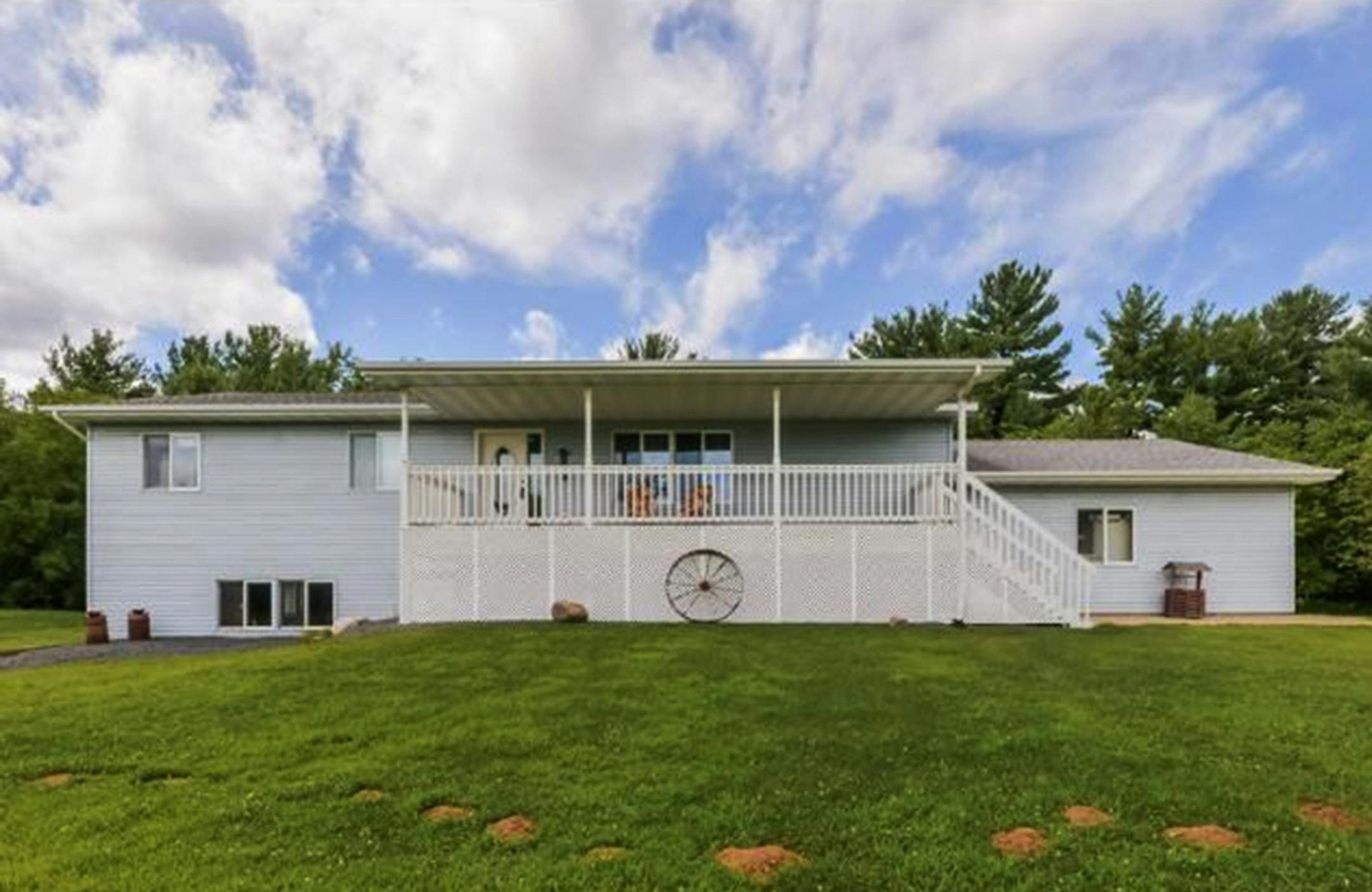 ... Columbus
Built in 1994, this three-bedroom, three-bath house has 1,828 finished square feet and features all living facilities on one level, vaulted ceilings, new siding and roof, sun room, full basement, porch, deck and two-car attached garage on a 5.25-acre lot. Listed by Betsey Jeans, Re/Max Synergy, 651-982-1227.