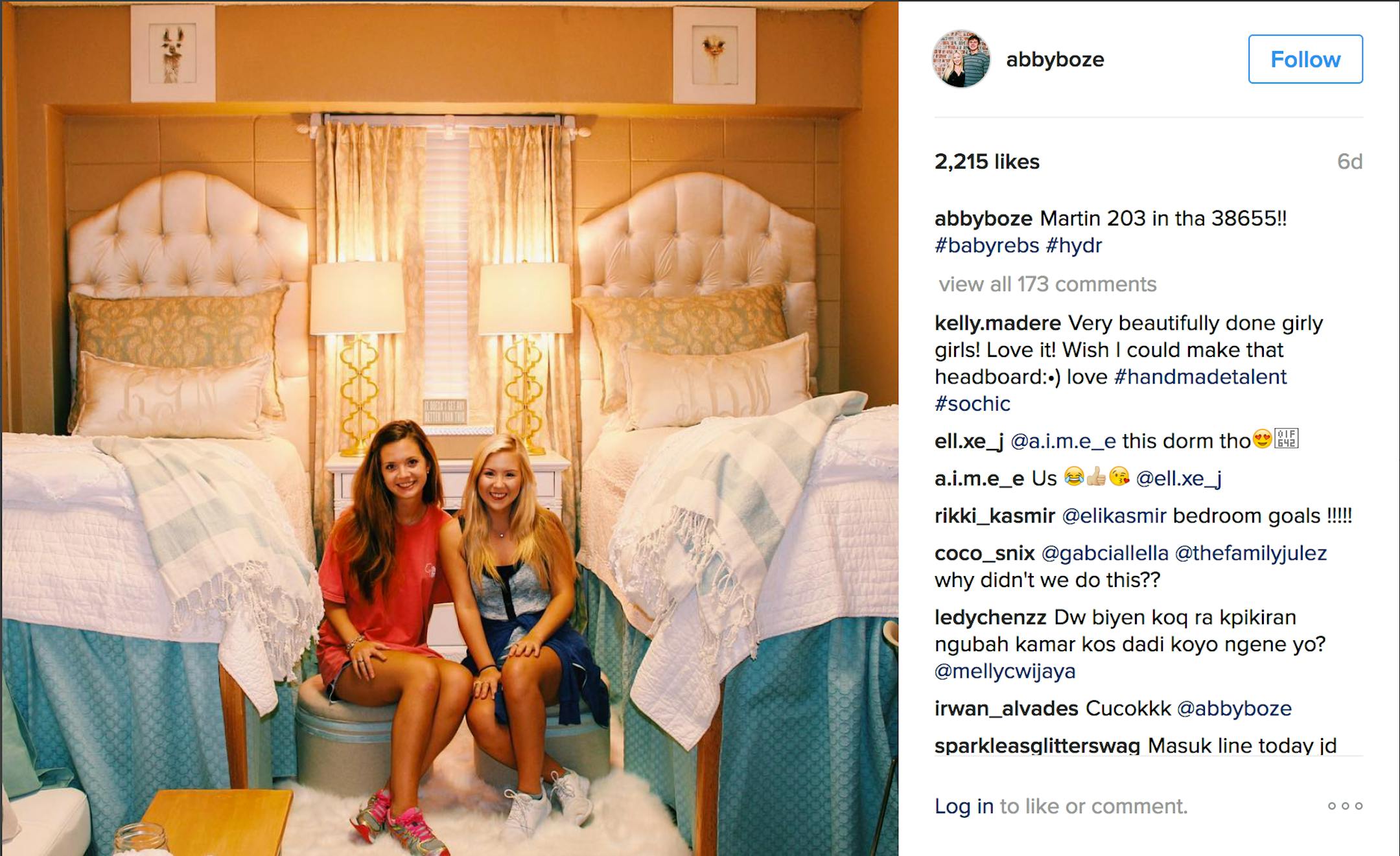 Ole Miss students and their viral, lavishly decorated dorm room.