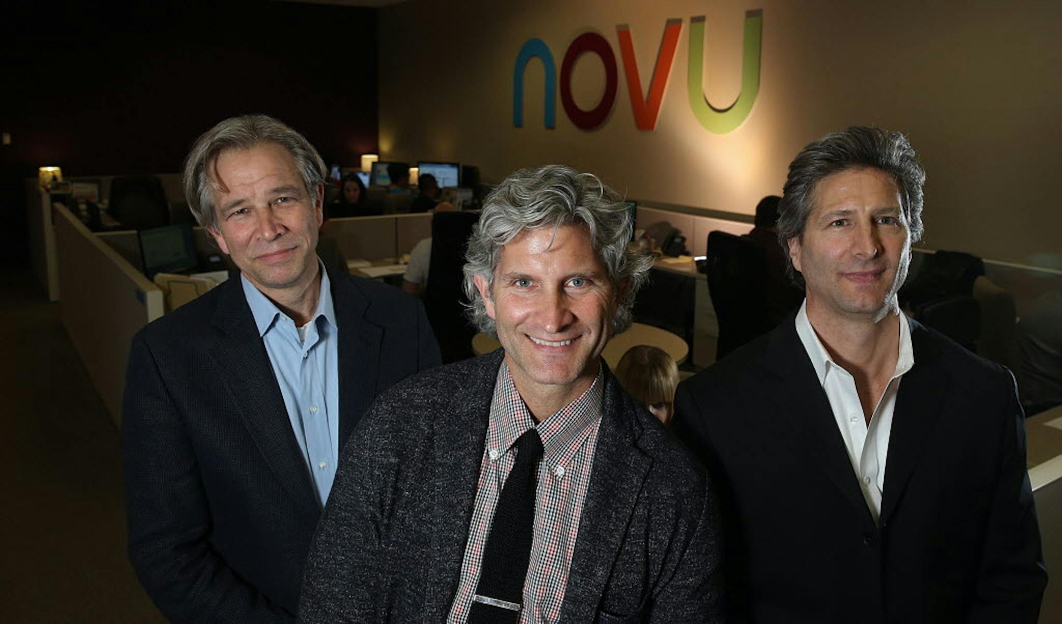 Novu founders and brothers Jim Wicka (left), CEO Tom Wicka and John Wicka. JIM GEHRZ � jgehrz@startribune.com / 2014
