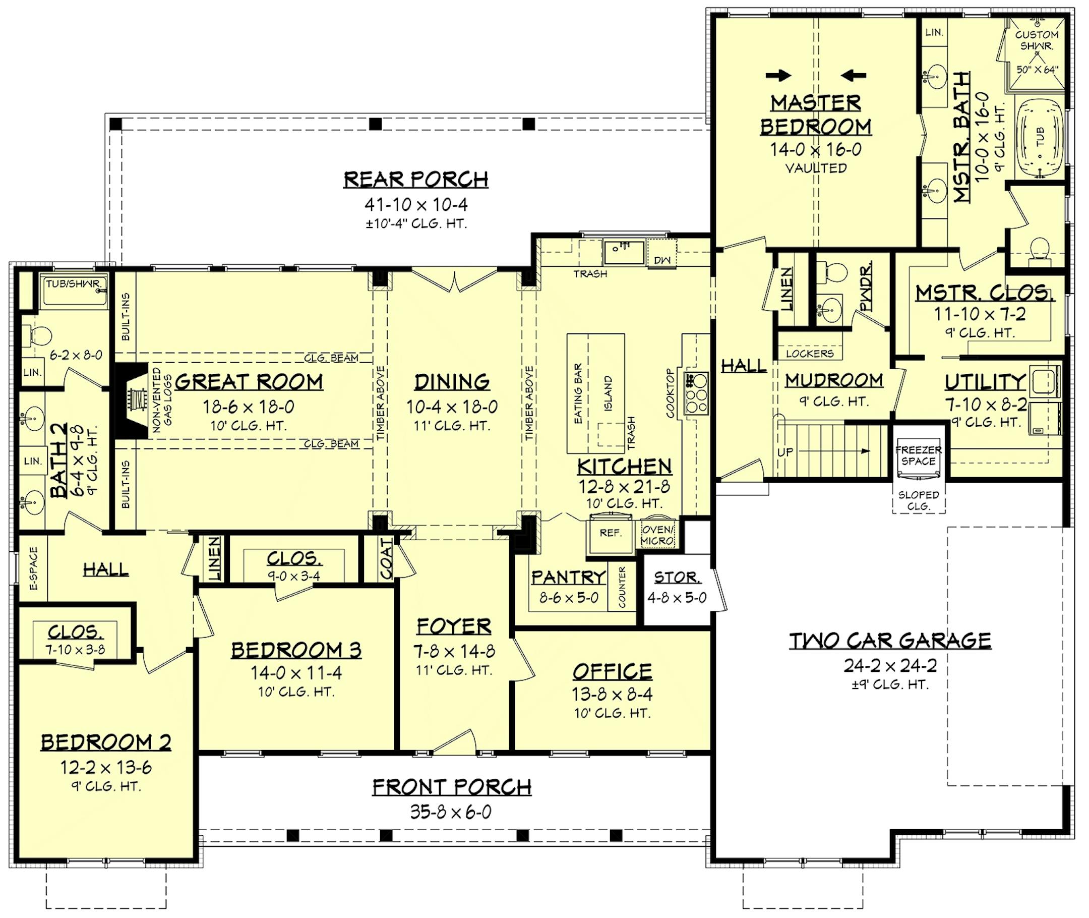 Home plan: Upscale country living