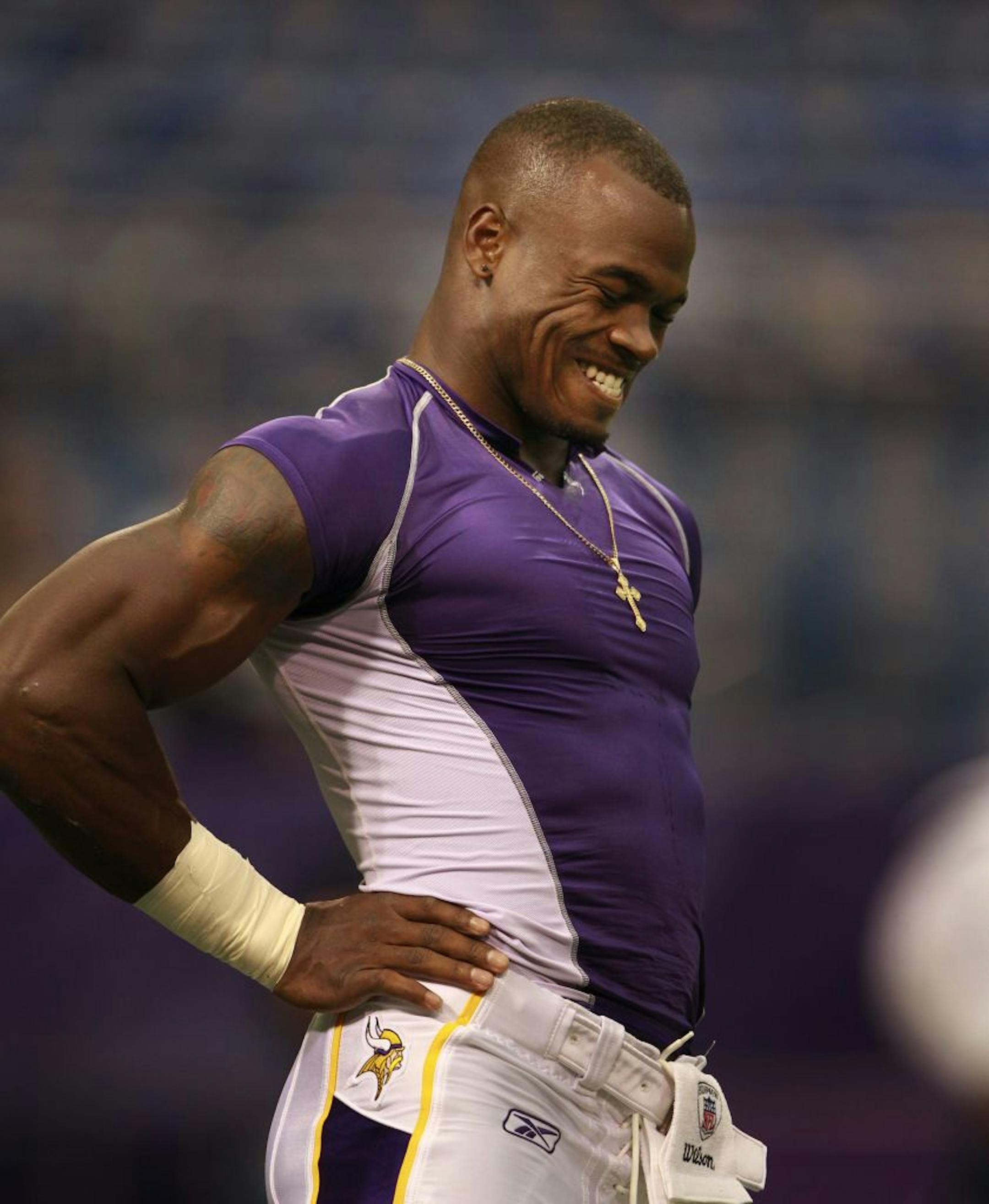 Minnesota Vikings running back Adrian Peterson