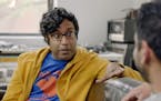 Hari Kondabolu in the documentary "The Problem With Apu."