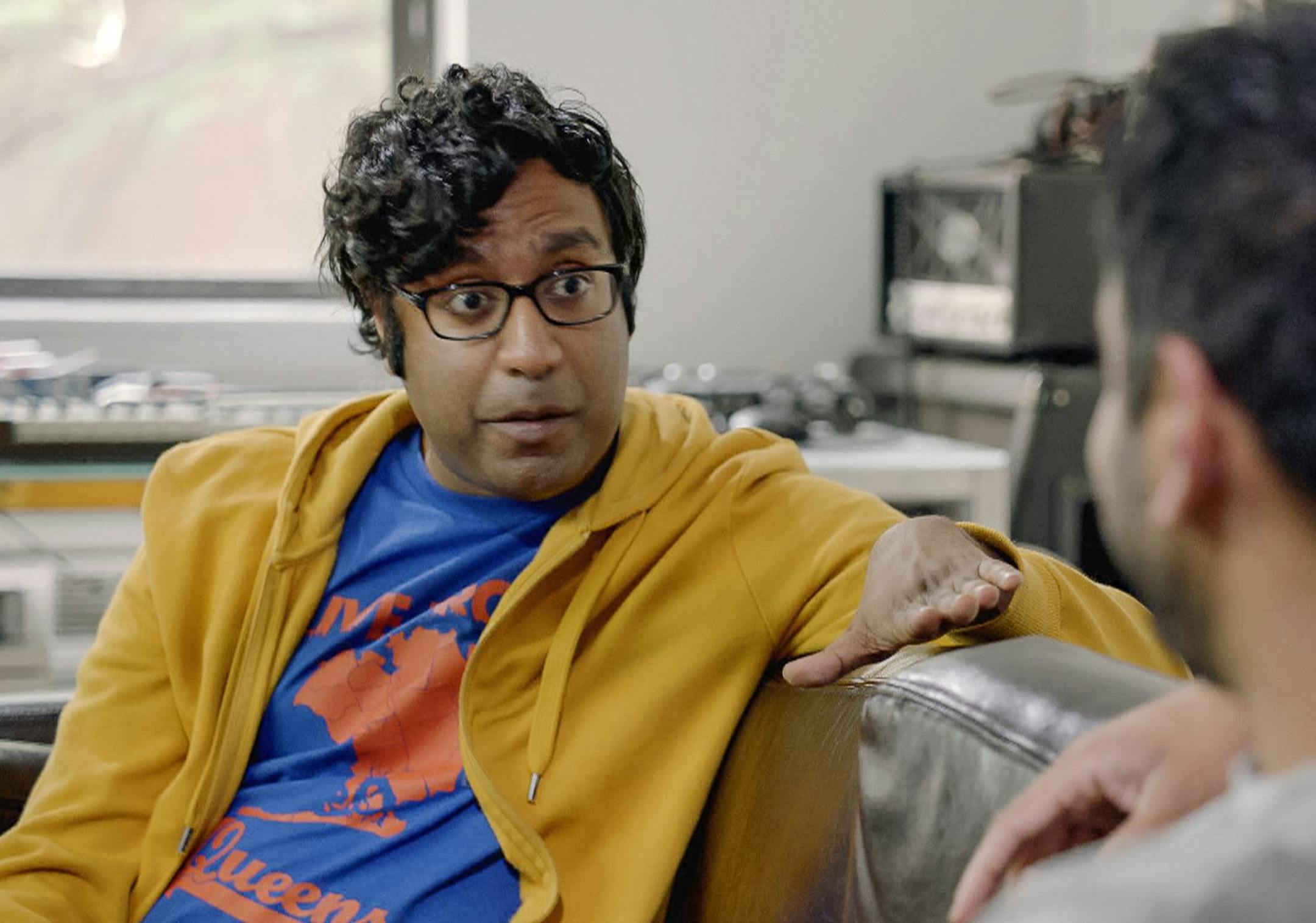 Hari Kondabolu in the documentary "The Problem With Apu."