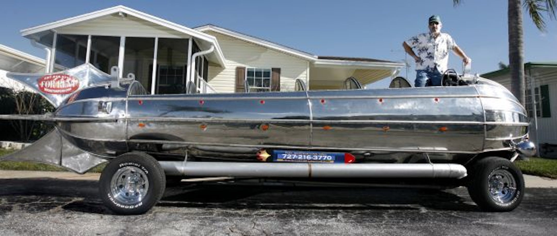 The Rocket Ship Car is owned Joe Tomaro.