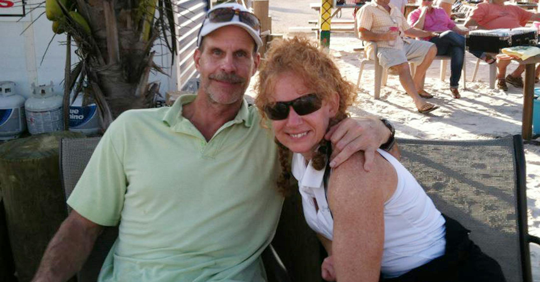 Mark and Nancy Stoneberg, during a recent visit to Florida.