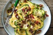 Fresh Zucchini and Yellow Squash Salad; recipe by Beth Dooley, photo by Mette Nielsen, Special to the Star Tribune