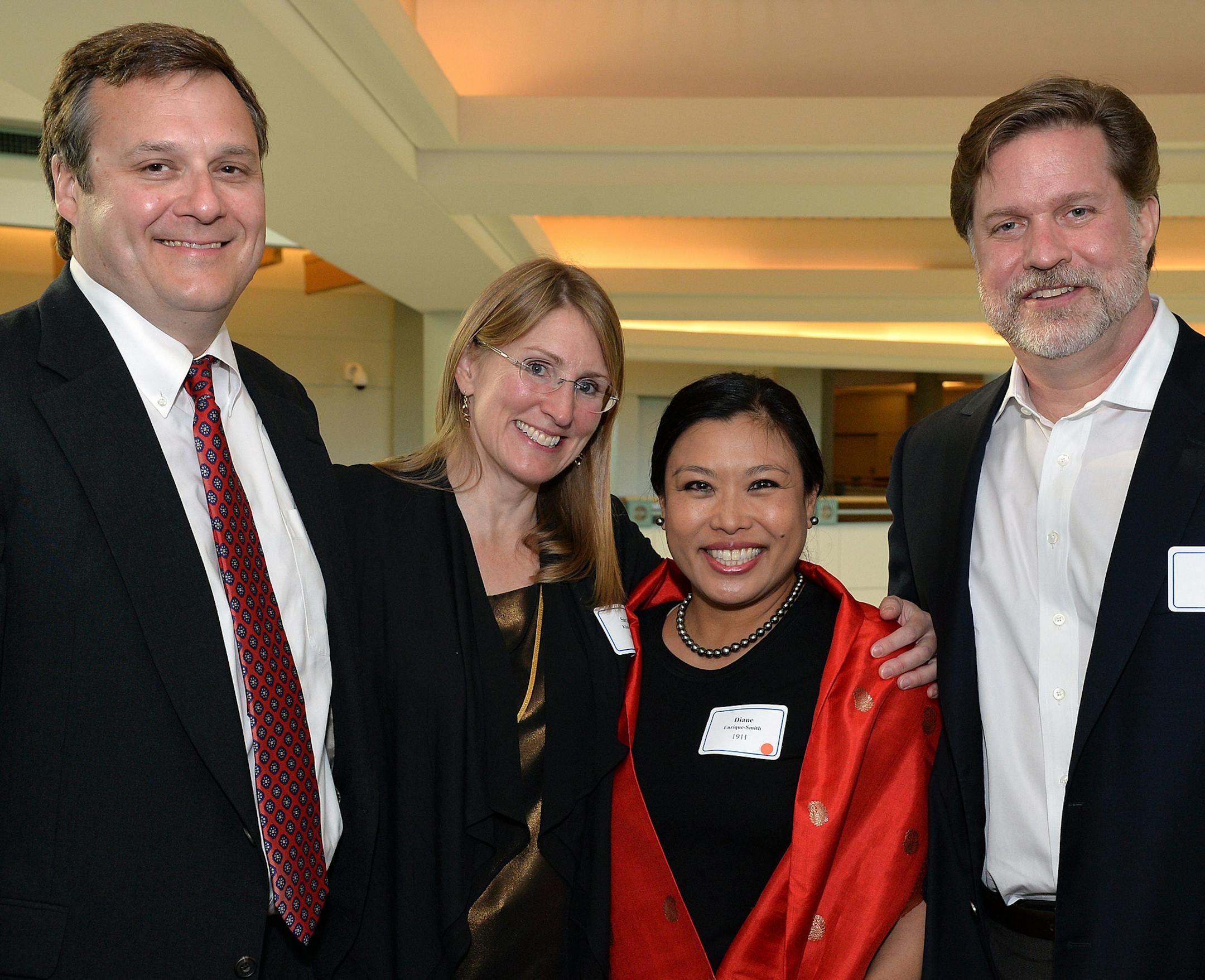 From left, Steve and Sarah Klammer and Diane and Clay Smith. ] (SPECIAL TO THE STAR TRIBUNE/BRE McGEE) **Steve Klammer (left), Sarah Klammer (second from left), Diane Smith (second from right), Clay Smith (right), PACER Center Fundraiser