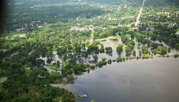 Hiawatha Golf Course in Minneapolis flooded last June after torrential rains.
