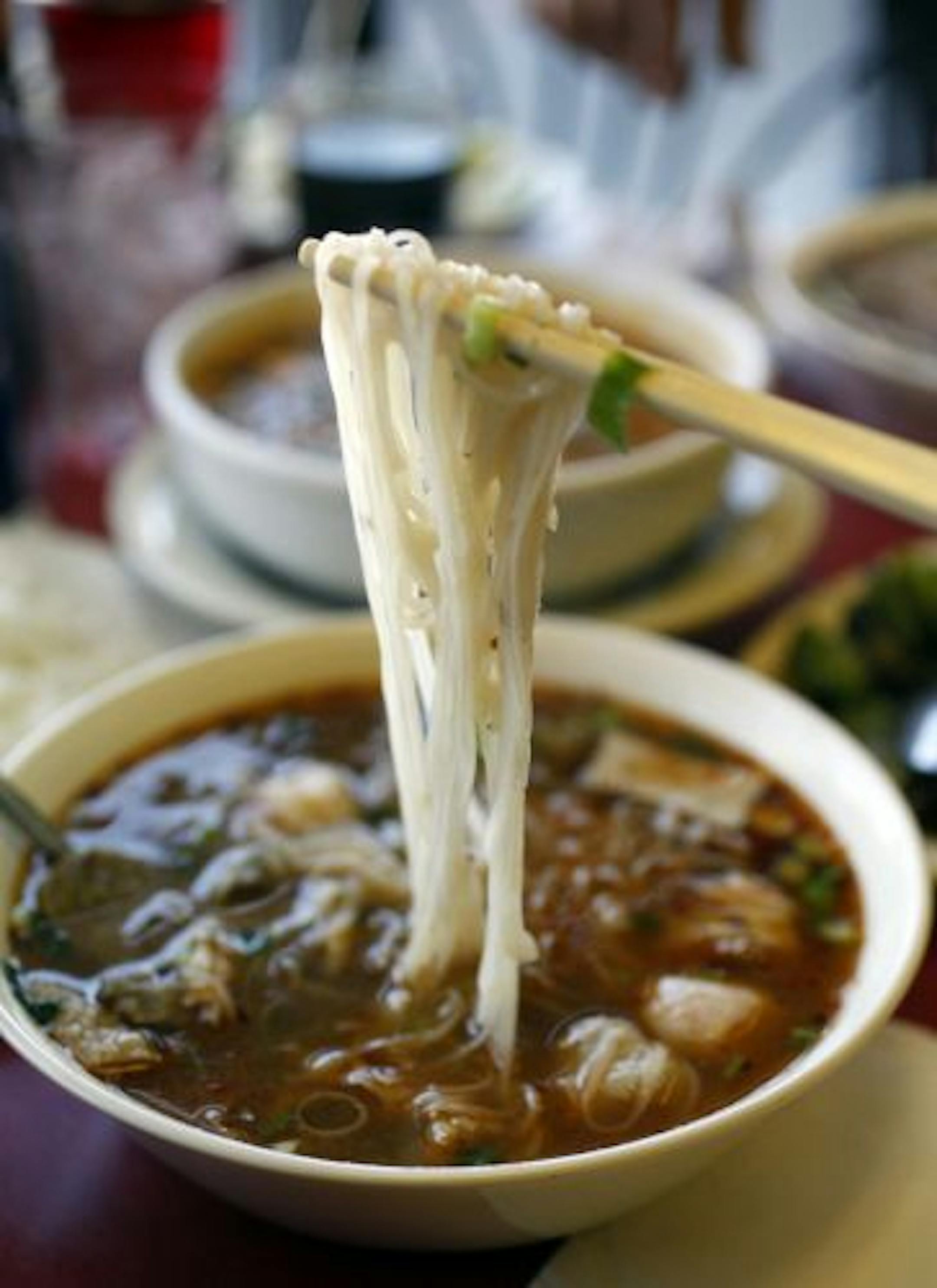Noodle soups are a hit at Cheng Heng Restaurant.