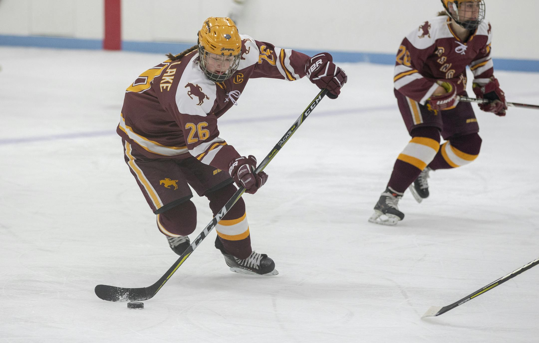 Rachel Golnitz (26), Forest Lake girls' hockey
High School Girls Hockey
Forest Lake Rangers vs East Ridge Raptors HealthEast Sports Center January 15, 2019. Photo by Jeff Lawler, SportsEngine