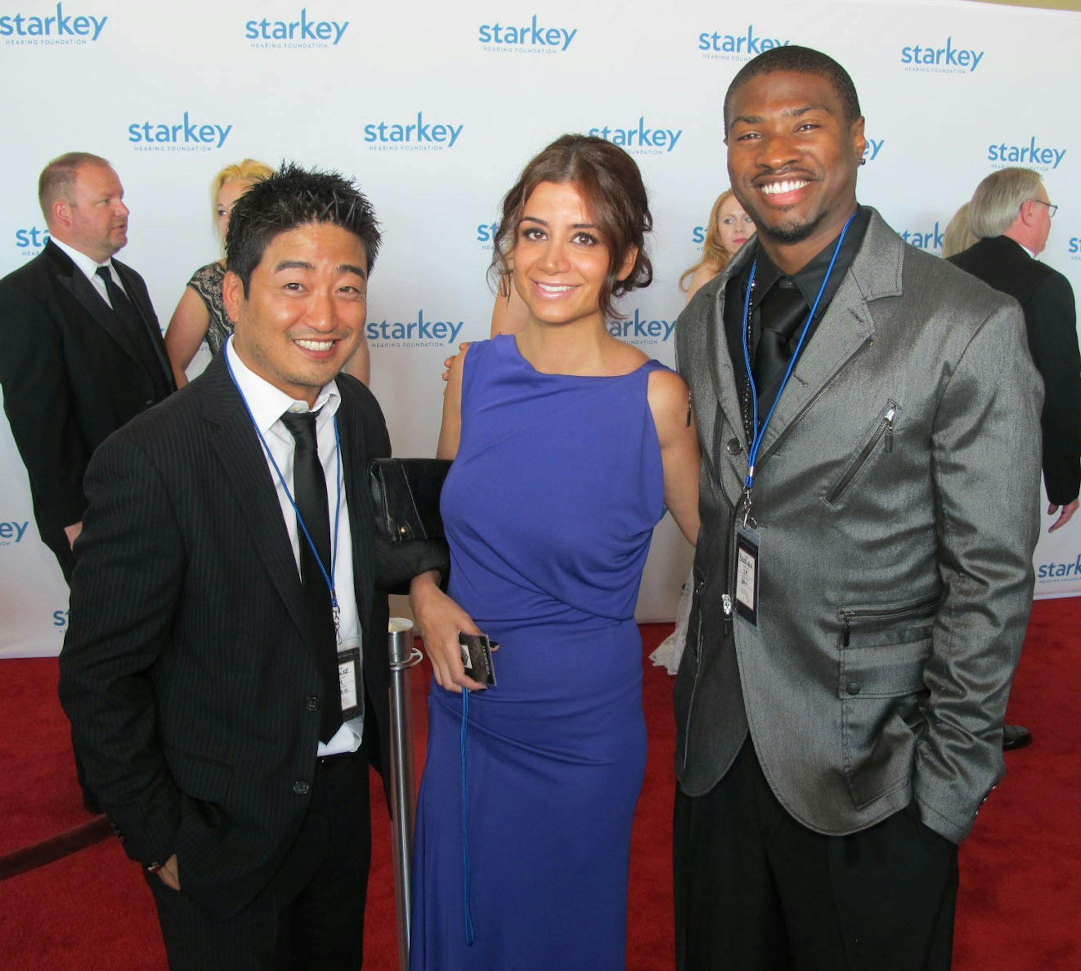 Sara Glassman, sglassman@startribune.com Starkey Hearing Foundation's annual gala. Chris Rehnke, Pearl Servat and Bernard Berrian.