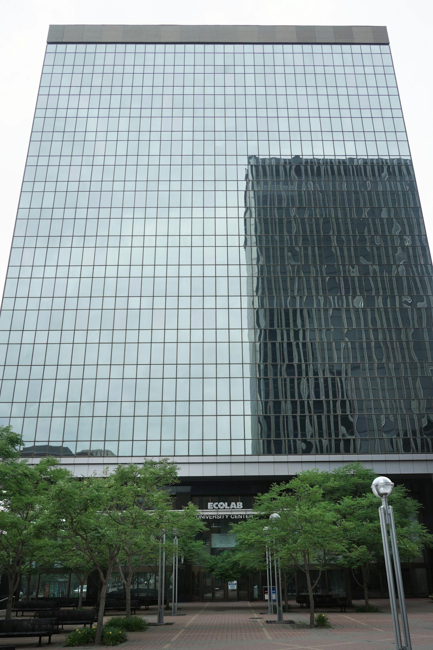 Former Ecolab University building in downtown St. Paul gets remodeling building permits from city, so first group of apartments could be ready to rent in a month. brian.peterson@startribune.com St. Paul, MN Thursday, July 9, 2020