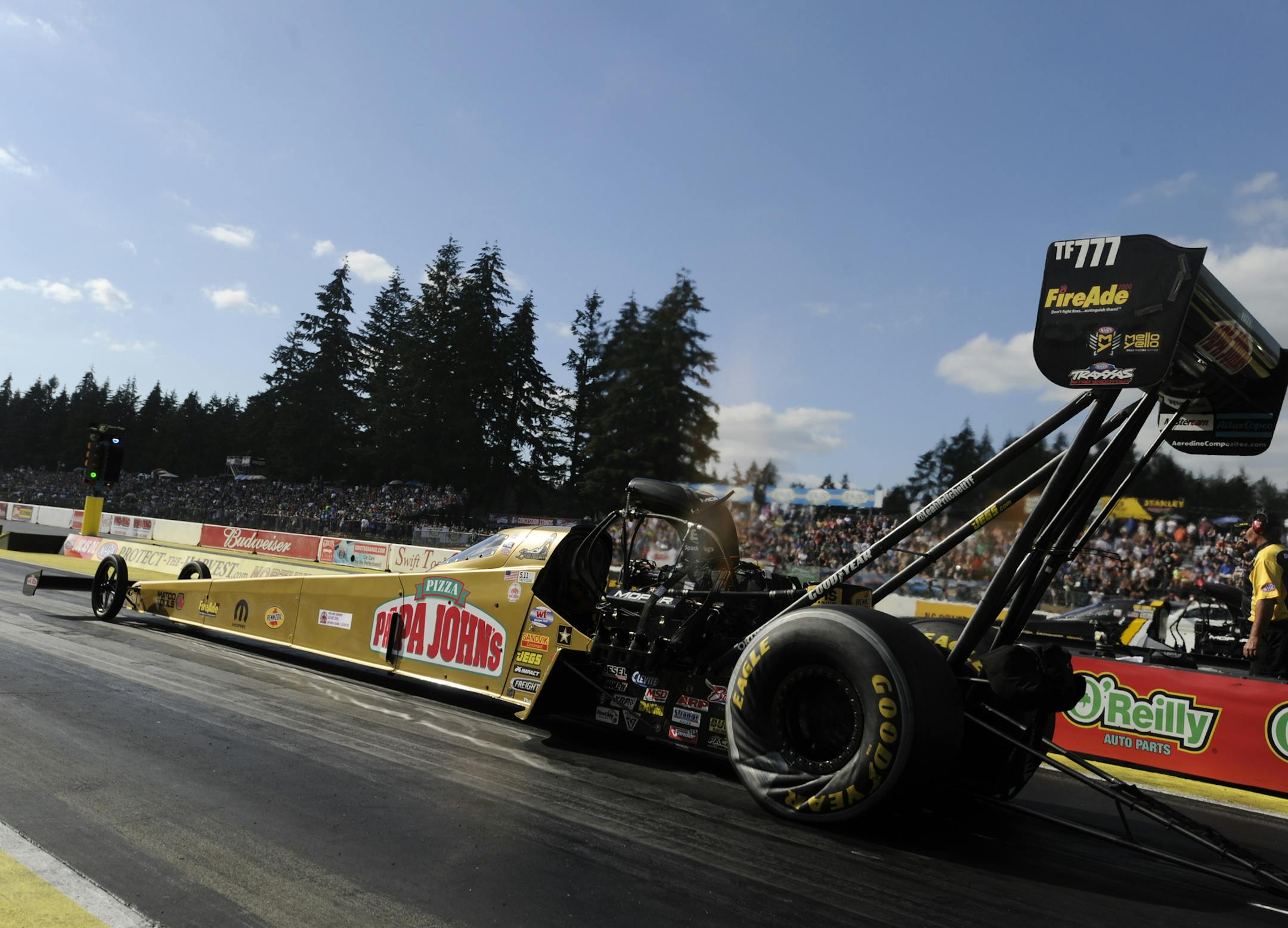 Leah Pritchett's Top Fuel car, in 2016