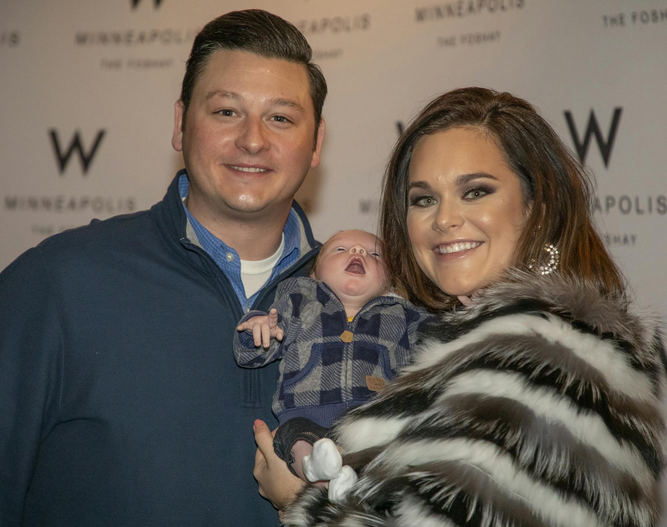 Britt Thelemann Pangerl with Jon Pangerl and Pierce at Northern Vogue.