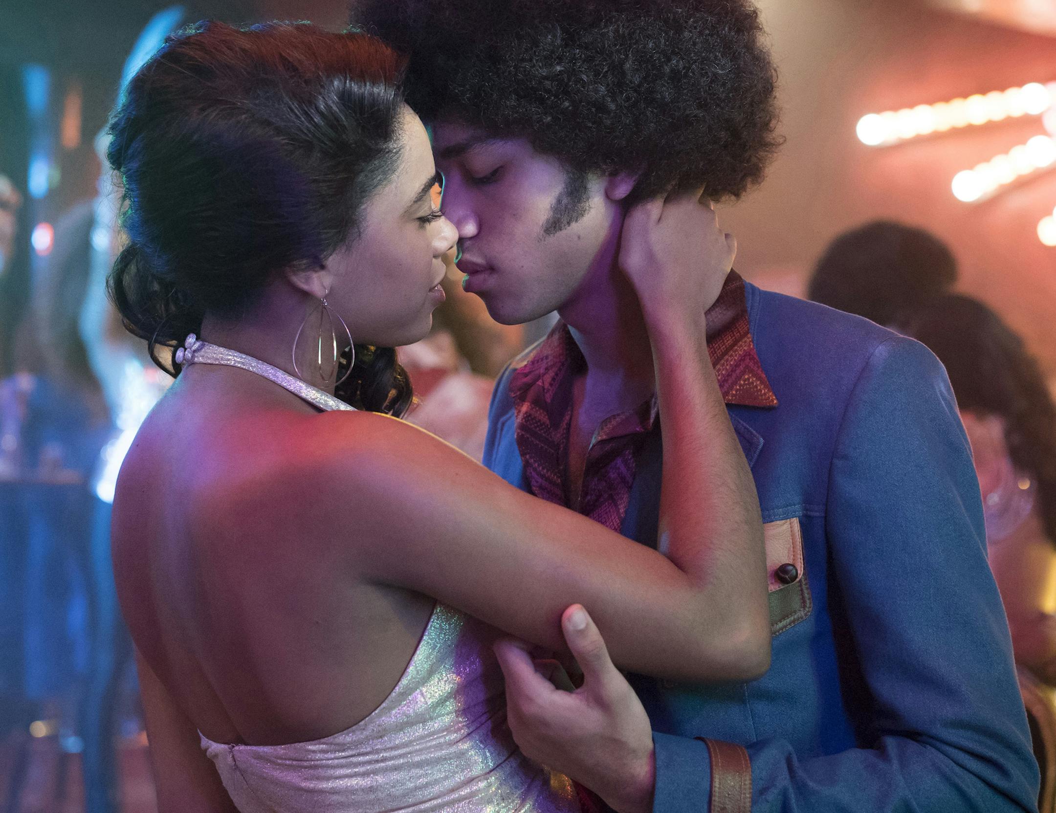 Herizen Guardiola and Justice Smith in "The Get Down."
