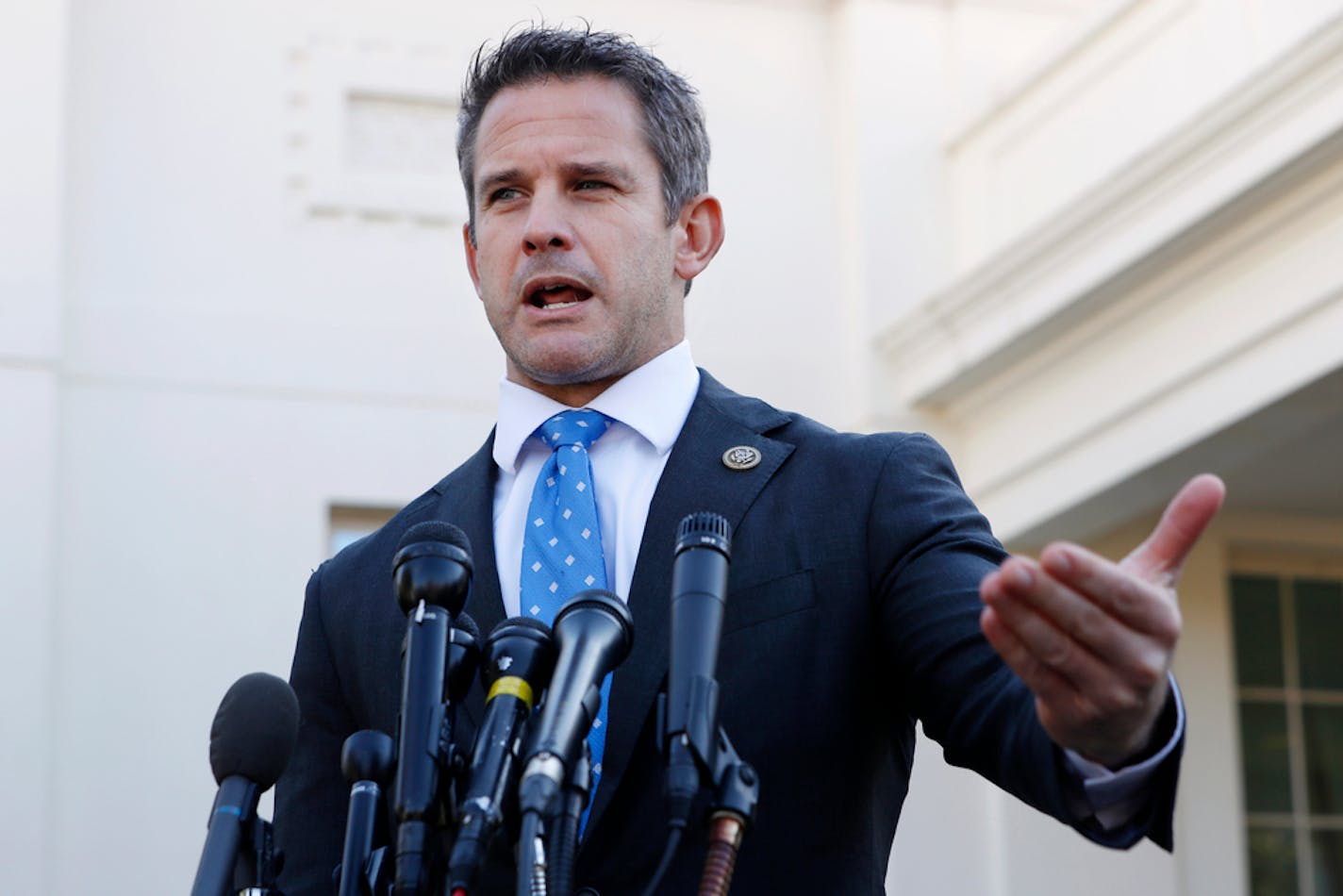 Rep. Adam Kinzinger, a Republican from Illinois, tweeted that the president's claims of fraud are "getting insane."