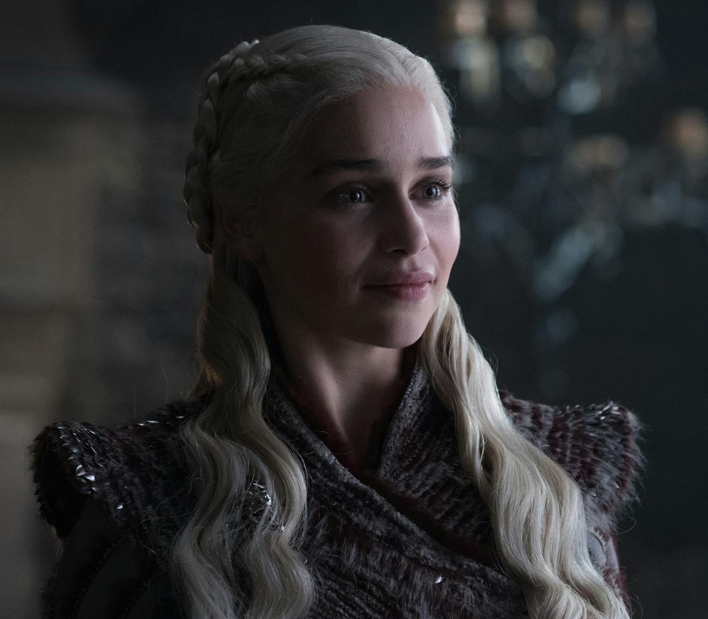 Emilia Clarke as Daenerys Targaryen.
Game of Thrones
photo: Helen Sloane/HBO