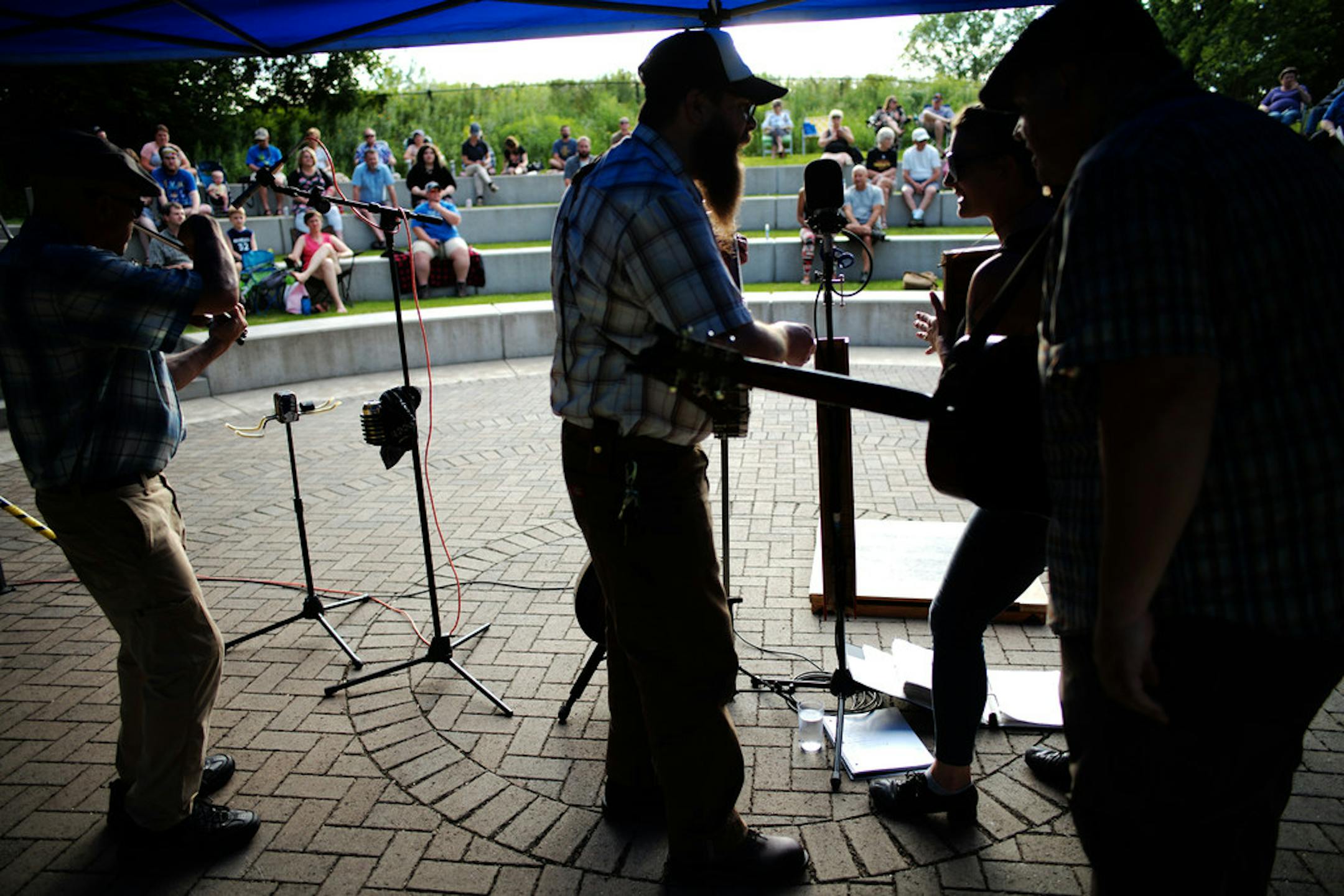 The Roe Family Singers play outdoor gigs all over the state in summer.