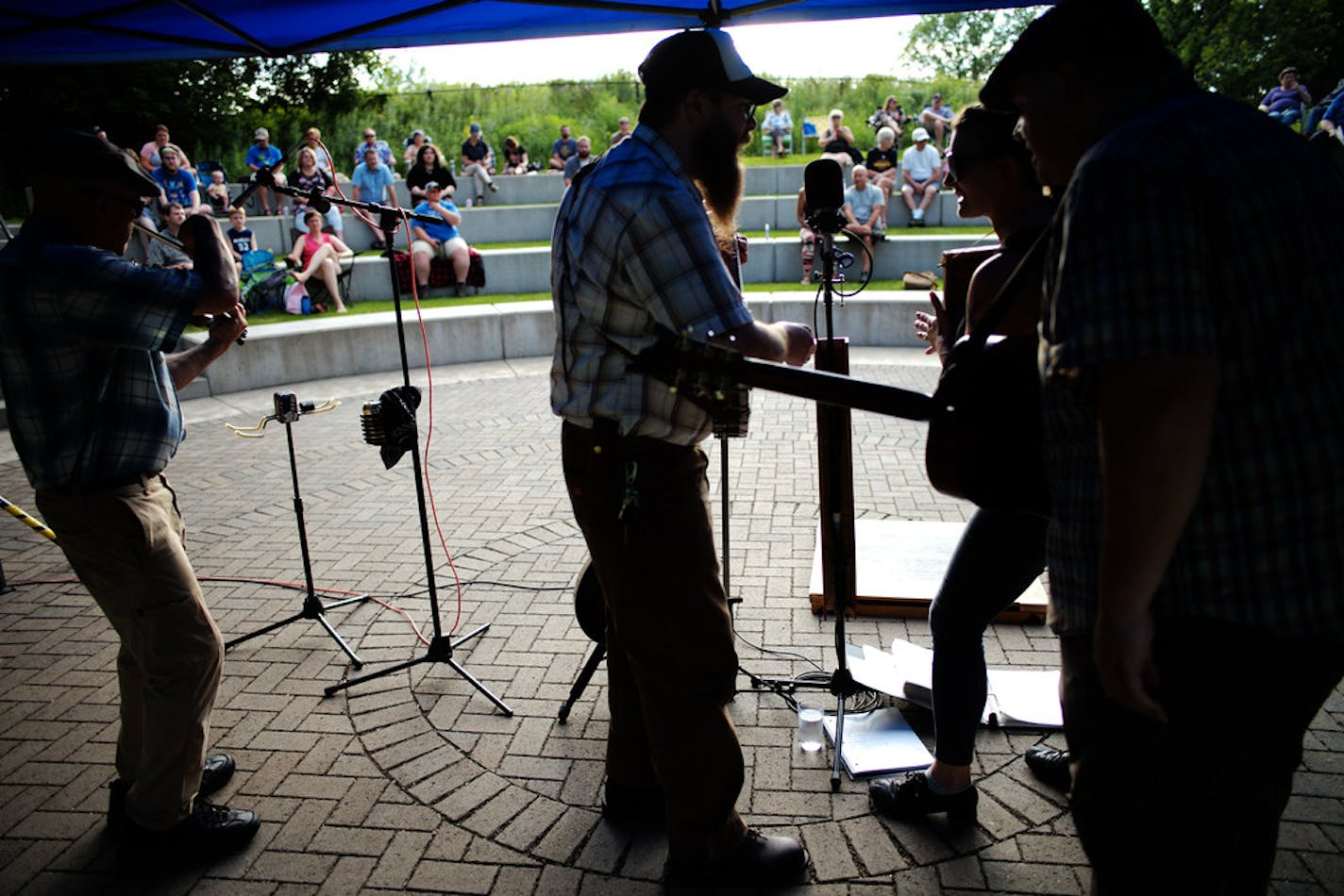 The Roe Family Singers play outdoor gigs all over the state in summer.