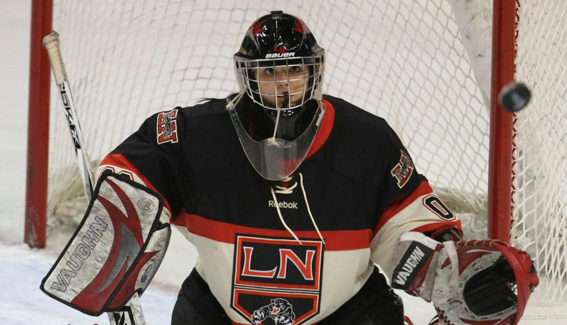 Lakeville North goalie Cassie Alexander is among 12 returning Panthers from last year's fourth-place team in the state tournament.