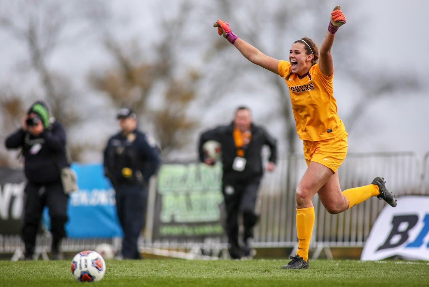 Gophers sophomore goalkeeper Maddie Nielsen was named defensive MVP of the Big Ten soccer tournament Sunday.