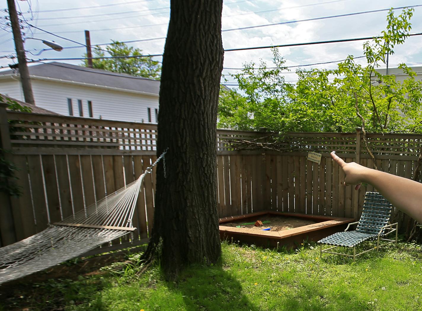 Neighbors in South Minneapolis are concerned about a crematorium in their backyard, which they say is noisy and emits fumes they believe are toxic. Here, the smoke stack from the First Memorial Waterston Chapel and Creamation Society is visible from a neighbors backyard. (No ID please.) ] BRIAN PETERSON &#x201a;&#xc4;&#xa2; brianp@startribune.com Mionneapolis, MN - 06/10/2013