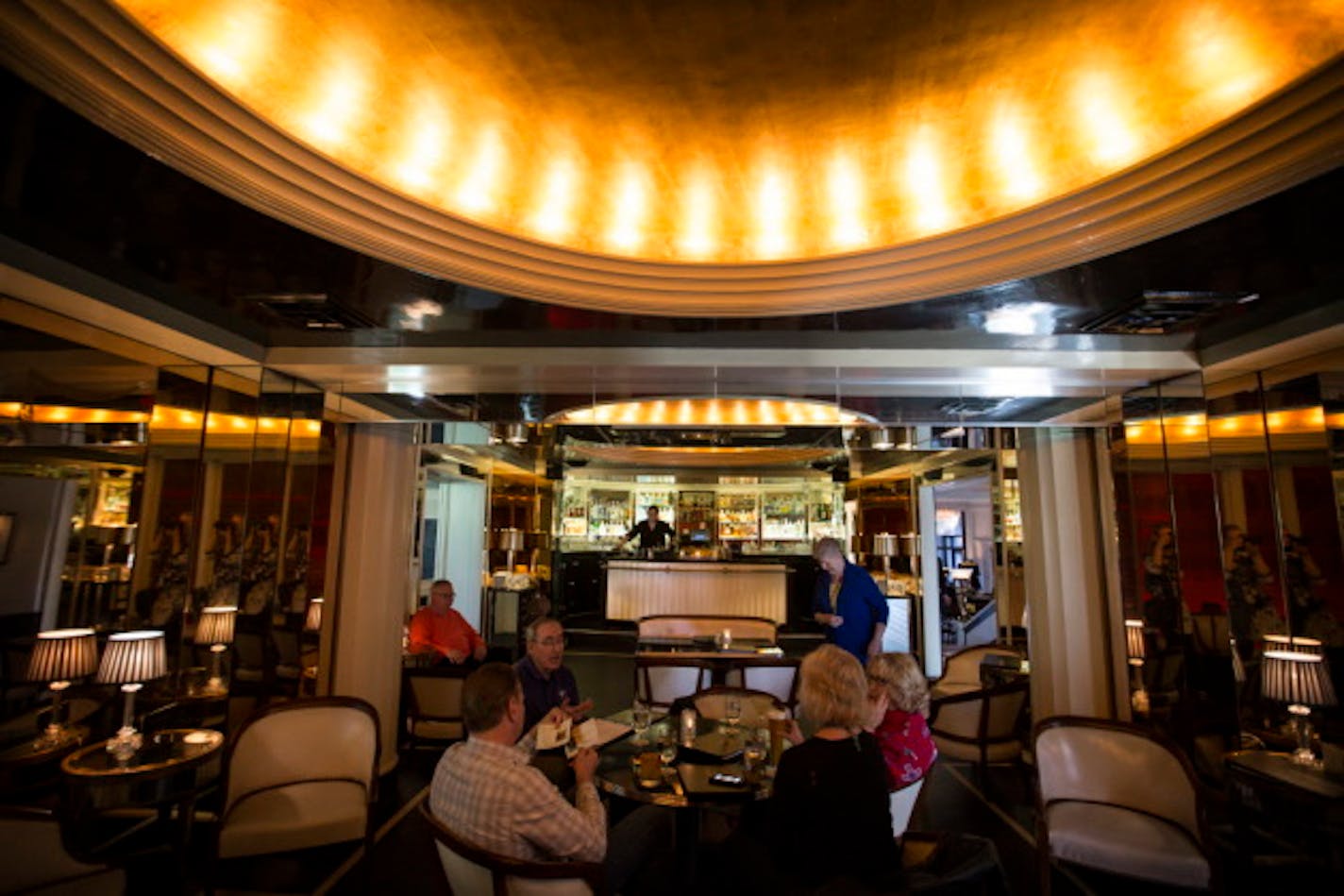 The historic art deco bar at the Commodore Bar & Restaurant in St. Paul, Minn., Friday, April 29, 2016. ] RENEE JONES SCHNEIDER * reneejones@startribune.com