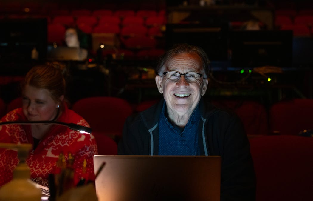Peter Brosius watched a rehearsal for “Dr. Seuss’s How the Grinch Stole Christmas” on Nov. 2 at Children’s Theatre in Minneapolis.