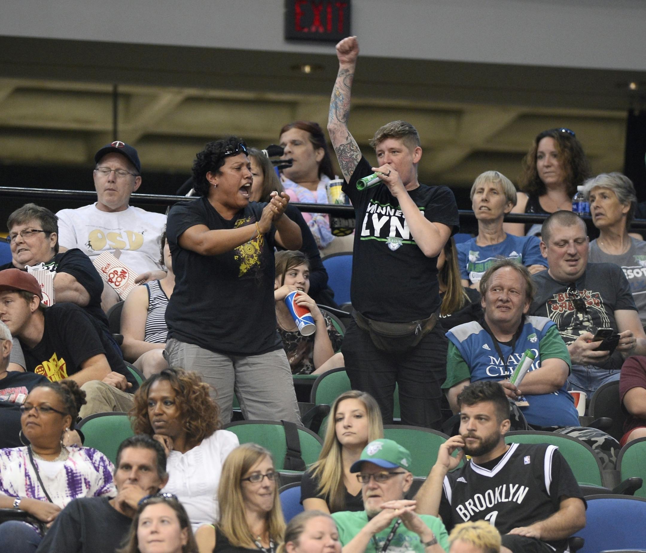 Fans yelled "Black Lives Matter" from the stands during the fourth quarter Friday night.