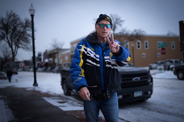 Former Minnesota Gov. Jesse Ventura walked through downtown White Bear Lake on Friday. He’s emerged as a leading advocate for marijuana legalization