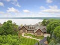 The home sits on a bluff overlooking the St. Croix River near Hudson, Wis.