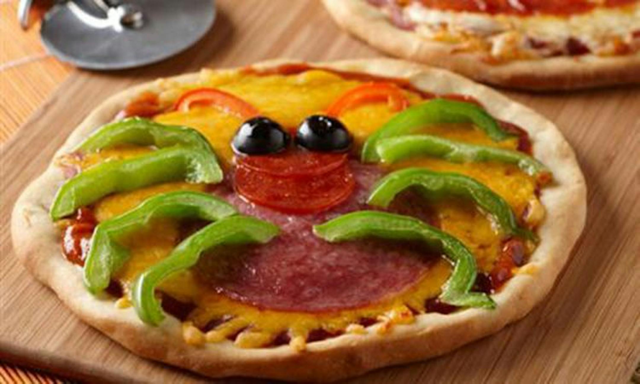 Creepy Mini Pizzas, from Mazola.com